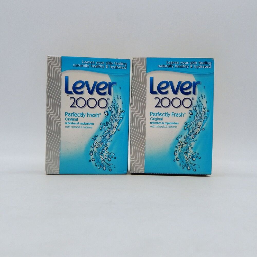 Lever 2000 Perfectly Fresh Original Bar Soap 4 Oz Discontinued Lot of 2